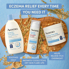 Aveeno Eczema Therapy Daily Soothing Eczema Relief Steroid-Free Body Cream Fragrance-Free - 7.3oz