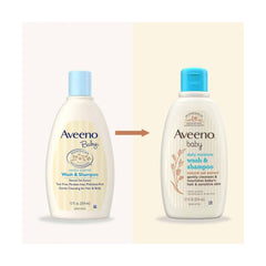 Aveeno Baby Daily Moisture Gentle Body Bath Wash & Shampoo - Lightly Scented - 12 fl oz: Paraben-Free, Sulfate-Free, Phthalate-Free