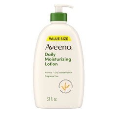 Aveeno Daily Moisture Lotion with Soothing Oats and Rich Emollients - Fragrance Free - 33 fl oz