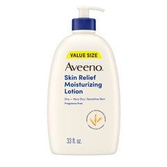 Aveeno Skin Relief Moisturising Body Lotion for Dry Skin with Oat and Shea Butter - Unscented - 33 fl oz