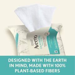 Aveeno Calm + Restore Nourishing Makeup Remover Face Wipes with Oat Extract - Fragrance Free - 25 ct
