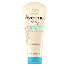 Aveeno Baby Daily Moisture Body Lotion for Delicate Skin with Colloidal Oatmeal & Dimethicone - 8 fl oz: Aluminum-Free, No Fragrance Added