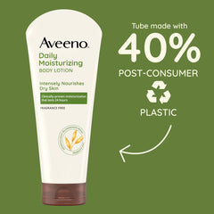 Aveeno Daily Moisturizing Lotion For Dry Skin: Prebiotic Oat, Unscented, Paraben-Free, Noncomedogenic, 2.5oz Tube