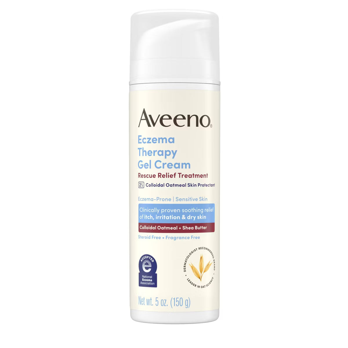 Aveeno Eczema Therapy Rescue Relief Treatment Body Gel Cream - 5 fl oz